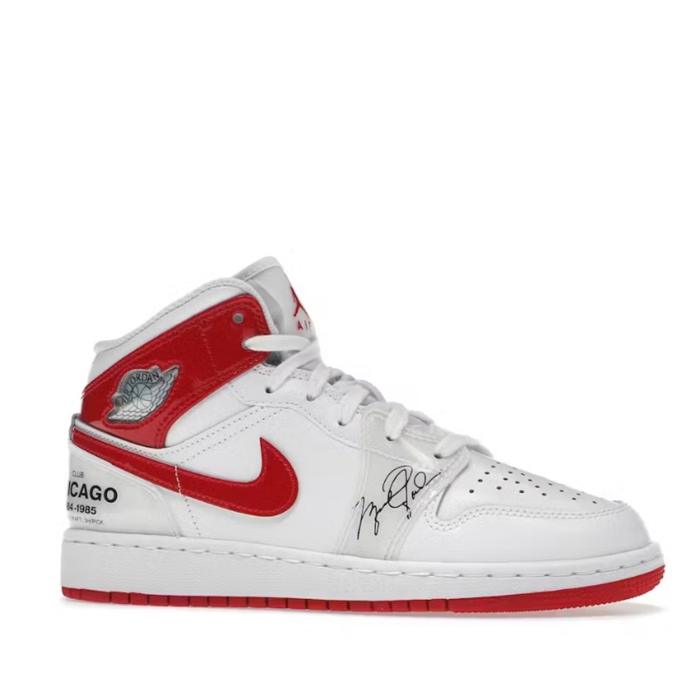Jordan 1 Mid Rookie Season White GS 4.5Y